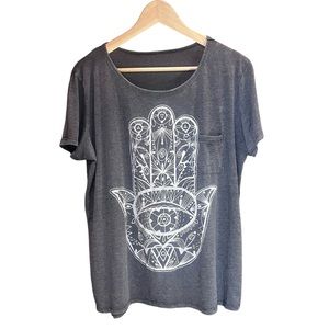 Namaste Vintage Faded Distressed Tee